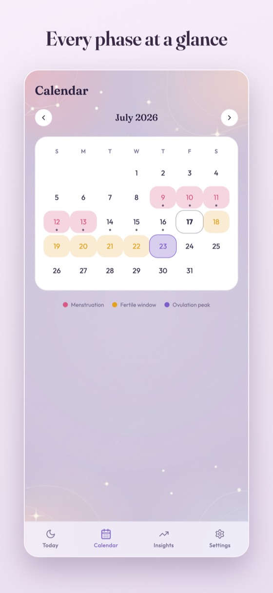 Calendar view